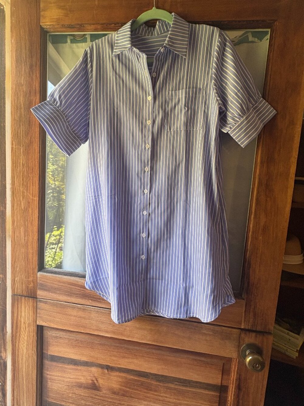 Blue and White Dress (Size Small, NWT)